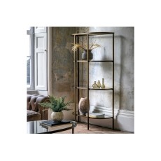 Gallery Direct Hudson Bronze Bookcase Display Unit