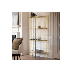 Gallery Direct Hudson Champagne Bookcase Display Unit