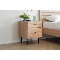 Gallery Direct Okayama Oak Bedside Table