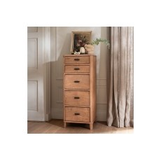 Jude Reclaimed Wood 5 Drawer Tall Chest Of Drawers