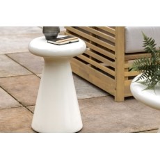 Gallery Direct Pavia Outdoor Cream Concrete Side Table