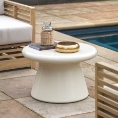 Gallery Direct Pavia Outdoor Cream Concrete Coffee Table