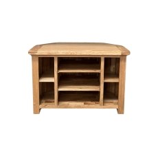 Largo Rustic Solid Oak Corner TV Unit