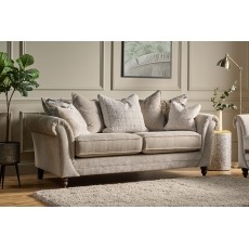 Dandy Fabric 3 Seater Sofa - Pillow Back
