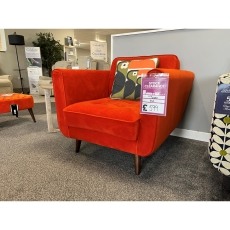 Ex-Display Redruth - Orla Kiely Ivy Chair | Glyde Velvet Tomato Ex-Display Redruth - Orla Kiely Ivy Chair | Glyde Velvet Tomato