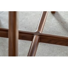 Gallery Direct Madrid Walnut Round Dining Table Set & x4 Dining Chairs