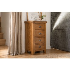 Tewkesbury Smoked Oak 4 Drawer Chest of Drawers