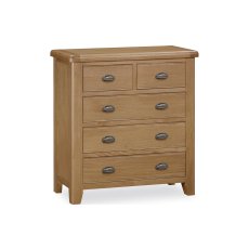 Tewkesbury Smoked Oak 5 Drawer Chest of Drawers