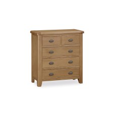 Tewkesbury Smoked Oak 5 Drawer Chest of Drawers