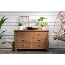 Tewkesbury Smoked Oak 6 Drawer Chest of Drawers