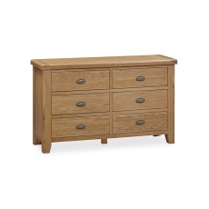 Tewkesbury Smoked Oak 6 Drawer Chest of Drawers