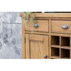 Tewkesbury Smoked Oak Wide Sideboard