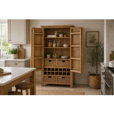 Tewkesbury Smoked Oak Kitchen Larder Unit
