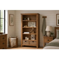 Tewkesbury Smoked Oak Large Bookcase