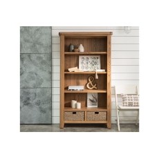 Tewkesbury Smoked Oak Large Bookcase