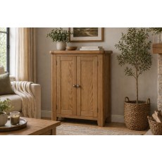 Tewkesbury Smoked Oak Shoe Cupboard