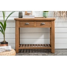 Tewkesbury Smoked Oak Console Table