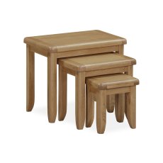 Tewkesbury Smoked Oak Nest of Tables