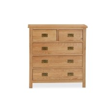 Salisbury Lite Oak 2 Over 3 Chest of Drawers