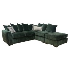 Upton Fabric Chaise Corner Sofa - Pillow Back