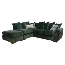 Upton Fabric Chaise Corner Sofa - Pillow Back