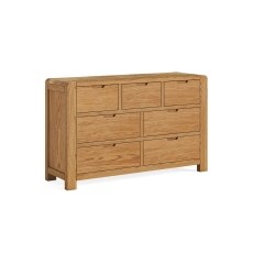 Bergen Solid Oak 3 Over 4 Chest of Drawers