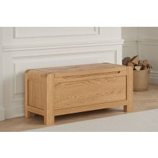 Bergen Solid Oak Blanket Box