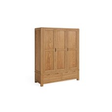 Bergen Solid Oak Triple Wardrobe