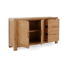 Bergen Solid Oak Large Sideboard