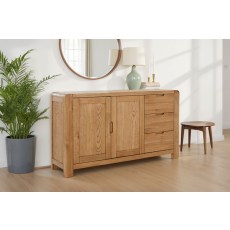 Bergen Solid Oak Large Sideboard