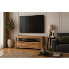 Bergen Oak 110cm Small TV Unit
