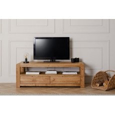 Bergen Solid Oak 110cm Small TV Unit