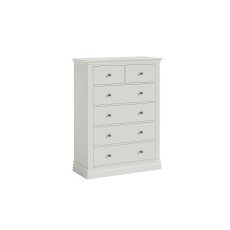 Bordeaux Painted Cotton 2 Over 4 Chest Of Drawers