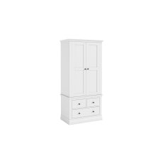 Bordeaux Painted White Gents Wardrobe