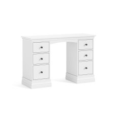 Bordeaux Painted White Double Pedestal Dressing Table