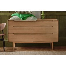 G Plan Winchester Retro Oak 6 Drawer Wide Chest Of Drawers