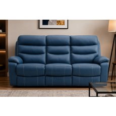 Halo Tech Leather 3 Seater Power Head Tilt Recliner Sofa Halo Tech Leather 3 Seater Power Head Tilt Recliner Sofa
