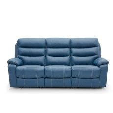 Halo Tech Leather 3 Seater Power Head Tilt Recliner Sofa