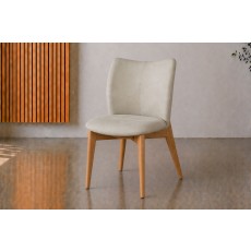 Spencer PU Leather Dining Chair in Misty Grey