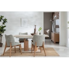 Spencer PU Leather Dining Chair in Misty Grey