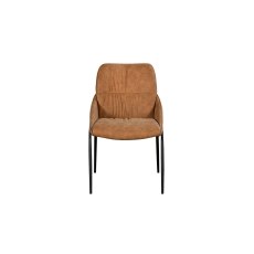 Jackson PU Leather Dining Chair in Tan