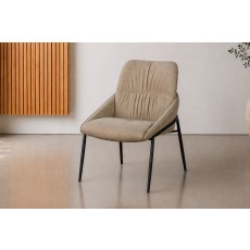 Jackson PU Leather Dining Chair in Taupe