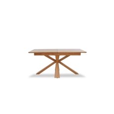 Heron Industrial Oak 160-200cm Extending Dining Table with Wooden Base