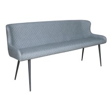 Heron Industrial Bench in Slate Grey PU