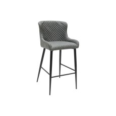 Heron Industrial Bar Stool in Slate Grey PU