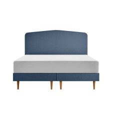 TEMPUR Form Spring Static Bed with Geometric Box Headboard TEMPUR Form Spring Static Bed with Geometric Box Headboard