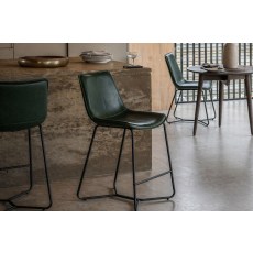 Gallery Direct Set of 2 Hawking Bar Stool in Green