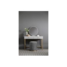 CLEARANCE - Ava Painted Mahogany Round Mirror