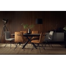 CLEARANCE - Tietro Extending Dining Table Set in Light Grey