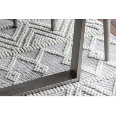 Petra Industrial 160cm Dining Table Set & 4 Lucas Misty Grey Chairs